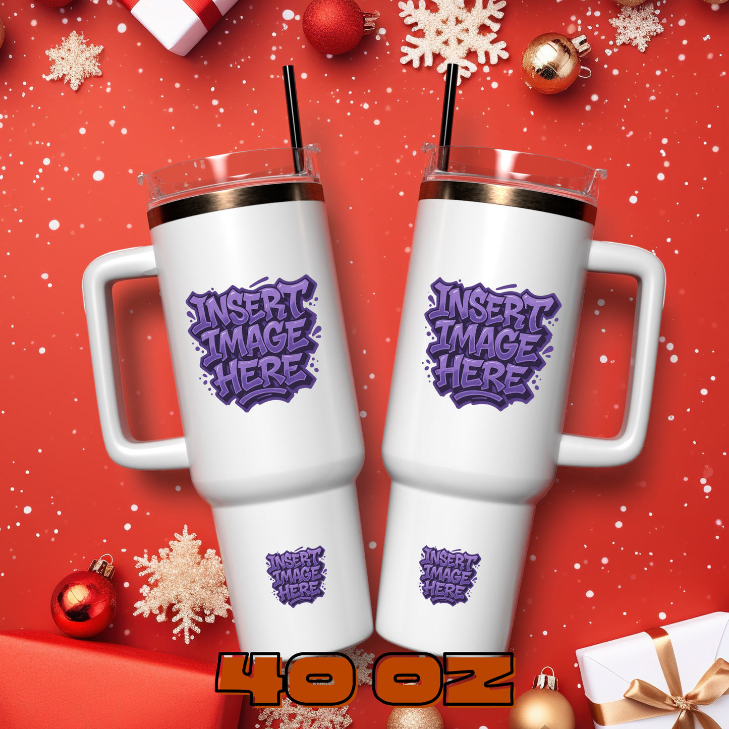 40 oz Customizable tumbler