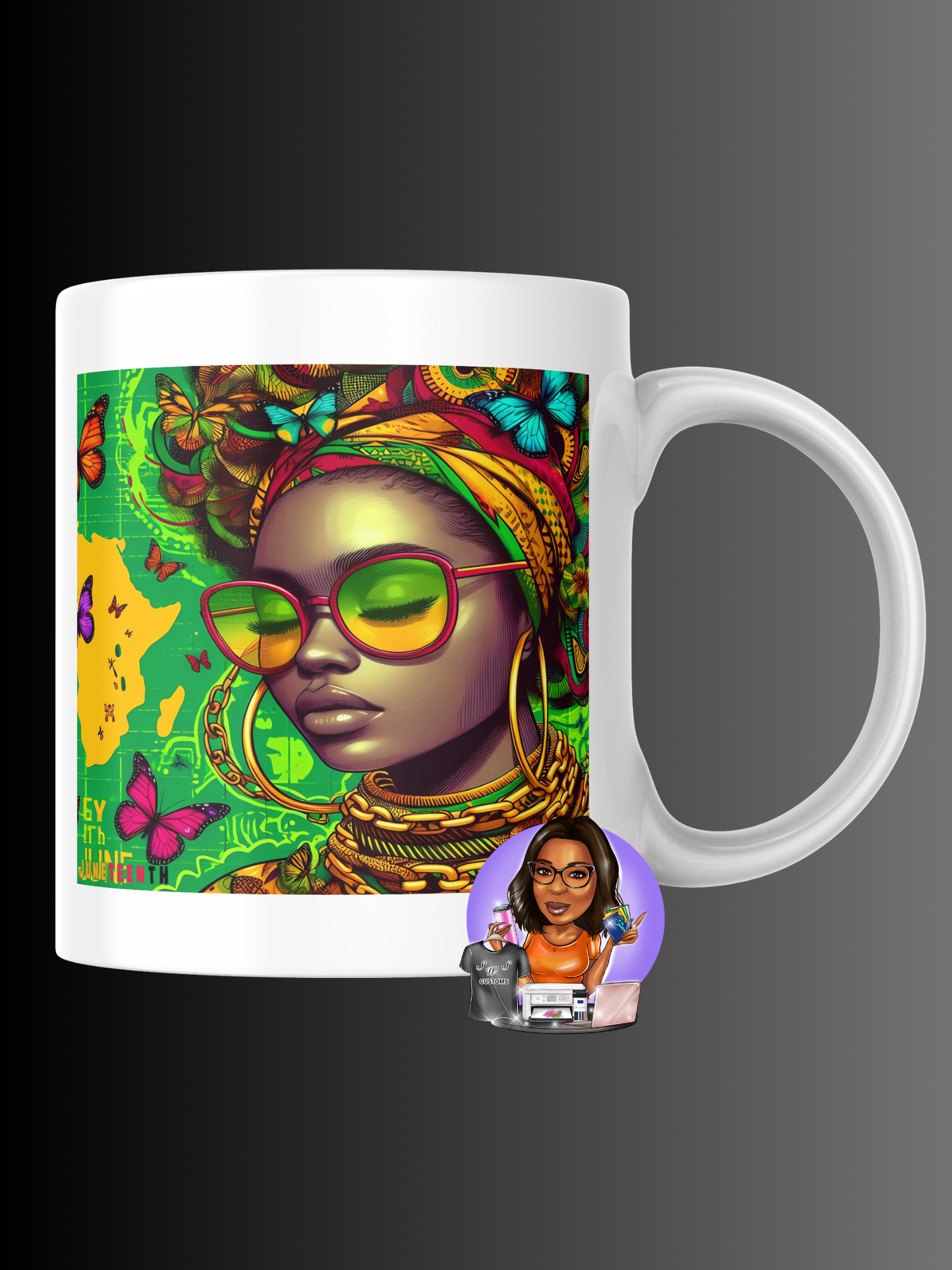 Juneteenth Green Tumbler/Mug