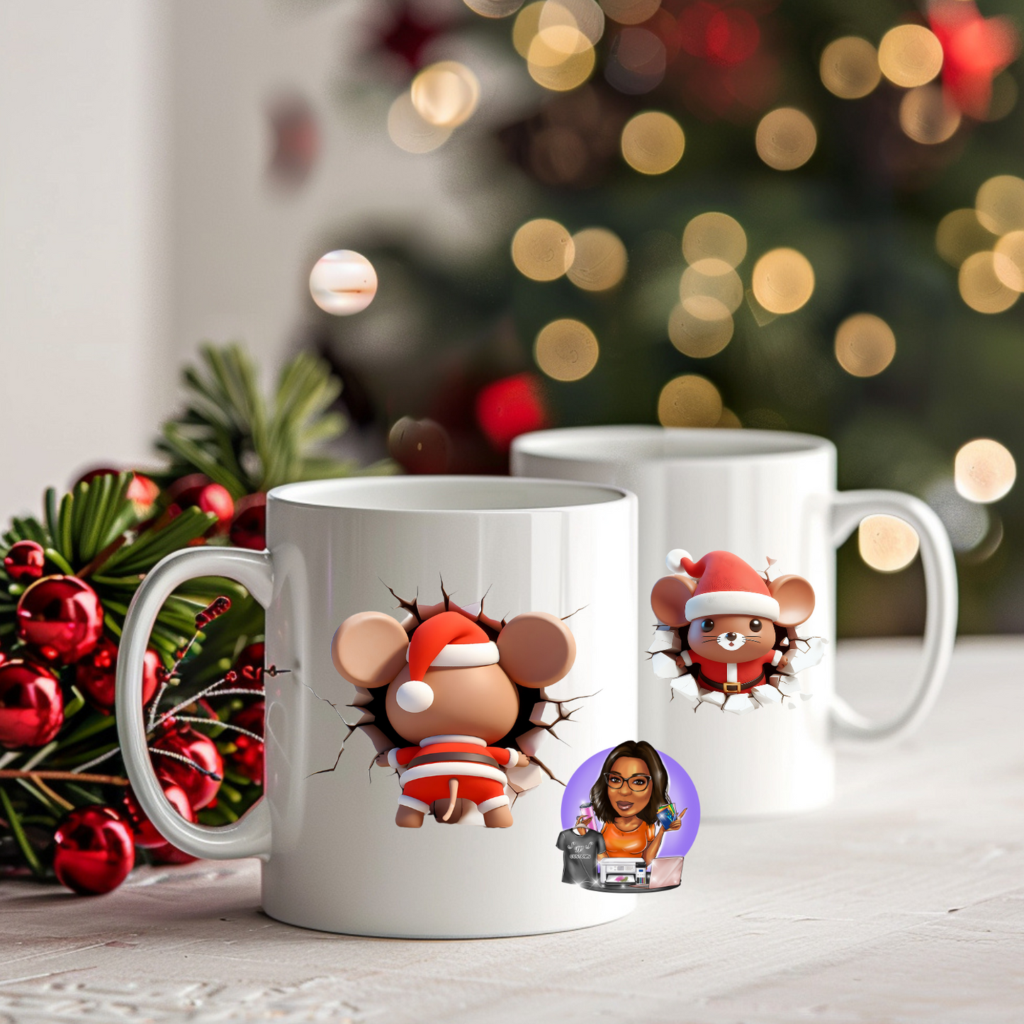 3D Holiday Mug