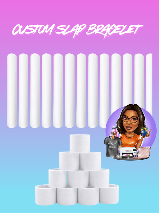 Customized slap bracelets