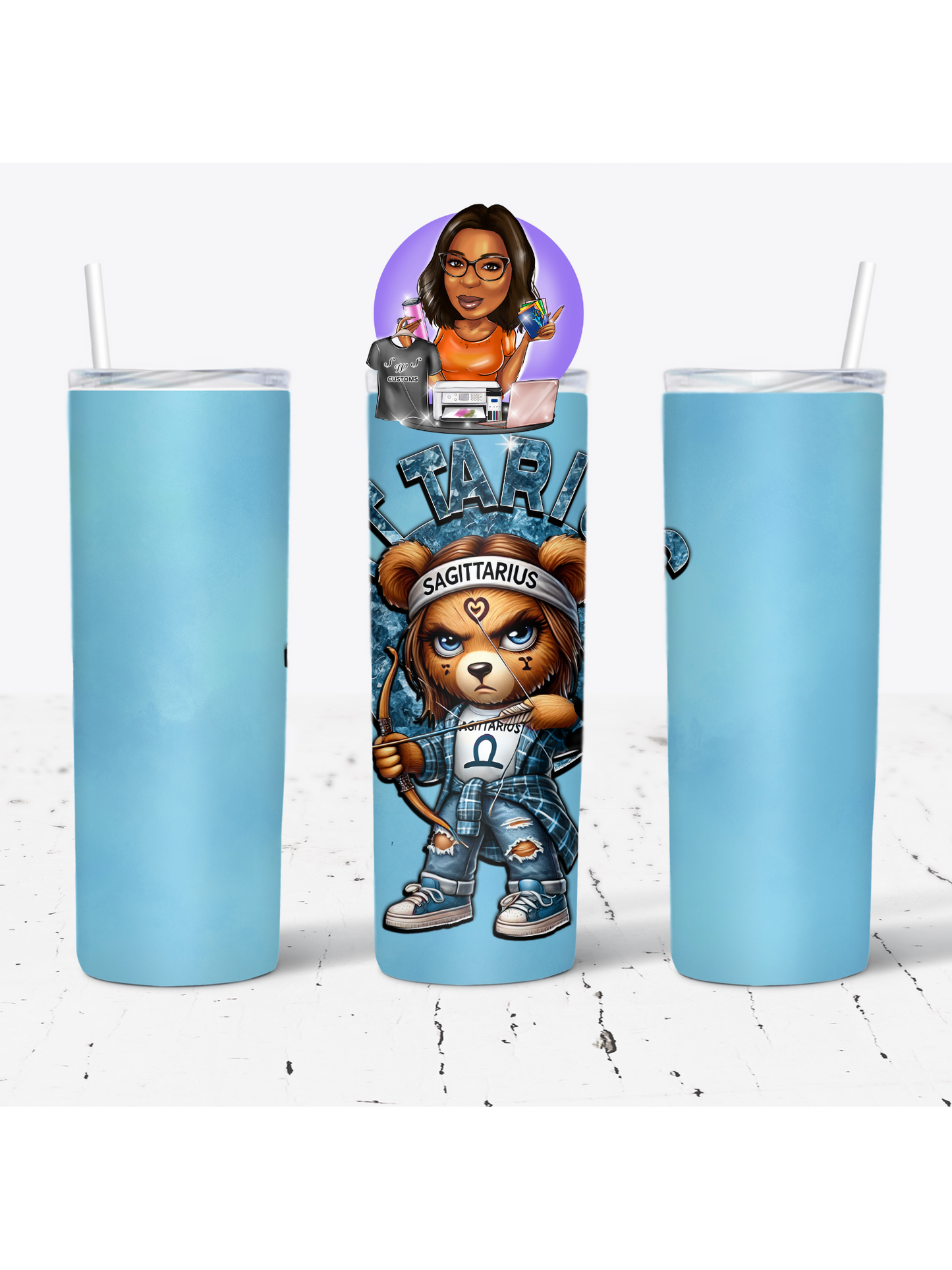 Zodiac Bear Tumbler