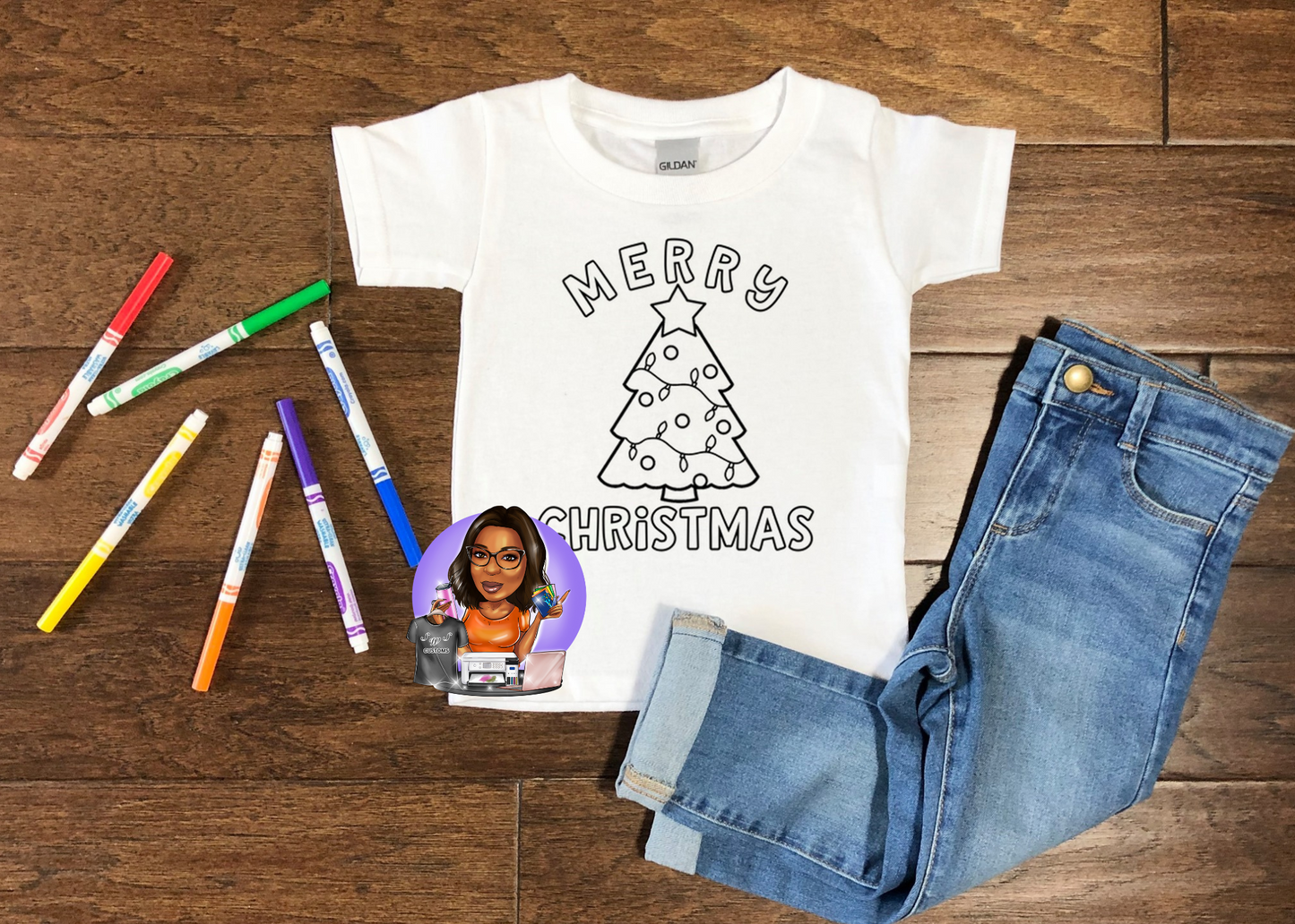 Christmas Coloring shirt